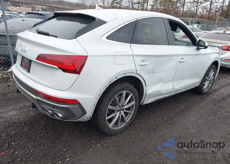 2022 Audi Sq5 Sportback Premium Tfsi Quattro Tiptronic из США, поврежденный, VIN WA114AFY9N2108229